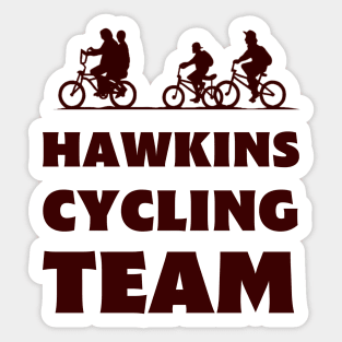 Hawkins Cycling Team IV - White - Funny Sticker